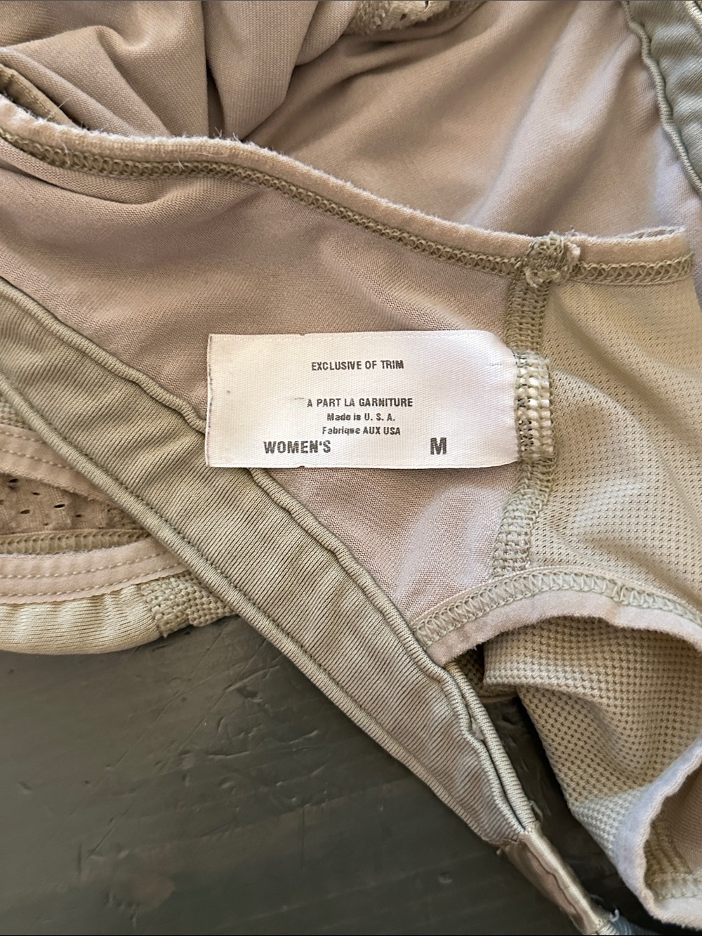 Patagonia Capilene Sports Bra - Desert Tan (DRT) colorway - Picture 3 of 6